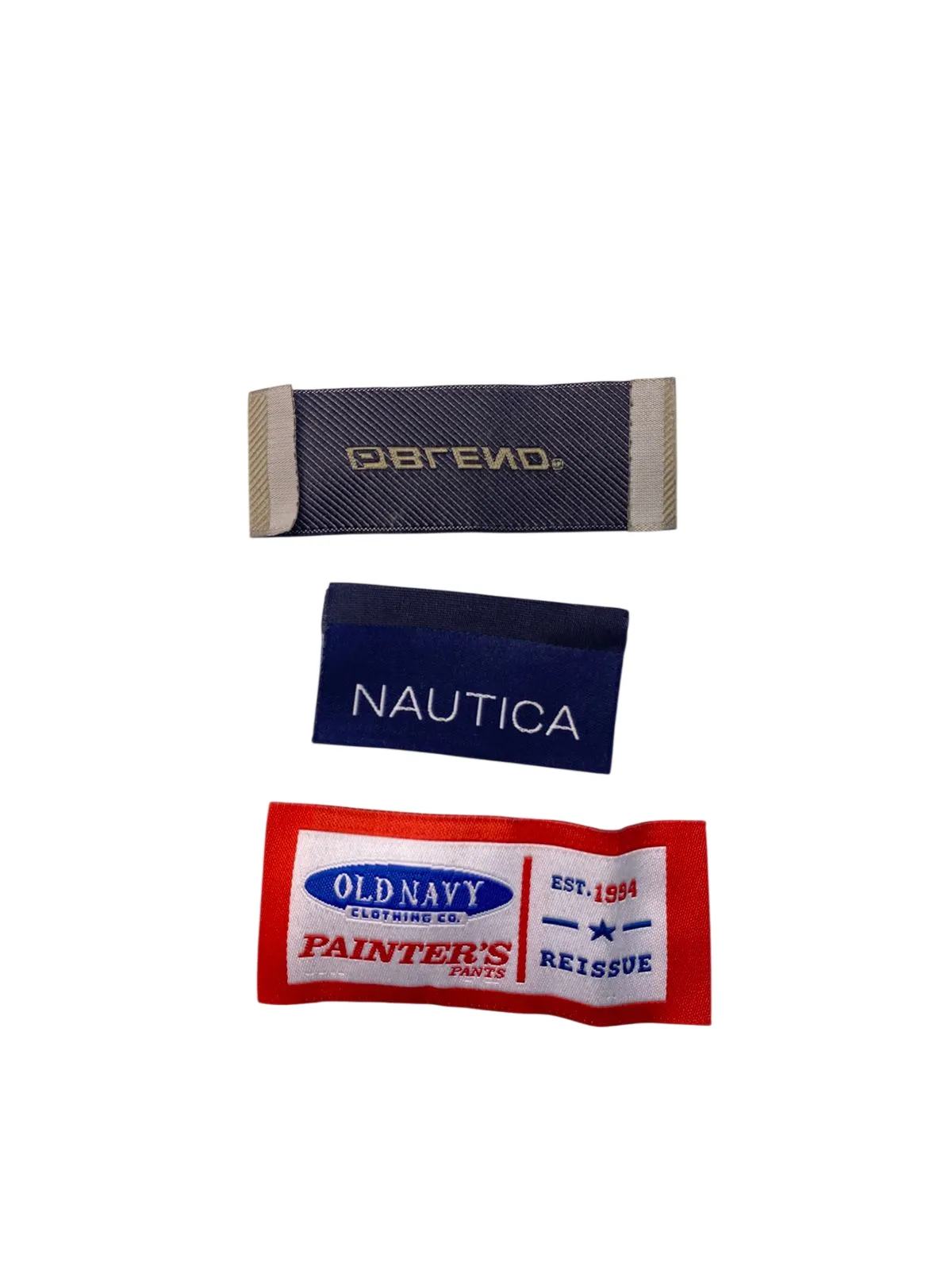 Custom woven patch showing fine detail and small text