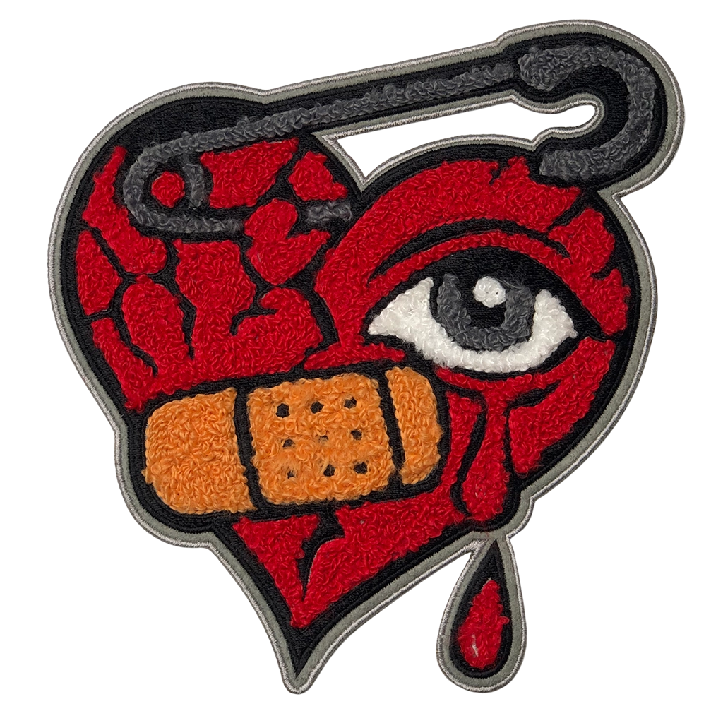 Custom chenille varsity patch with plush yarn texture